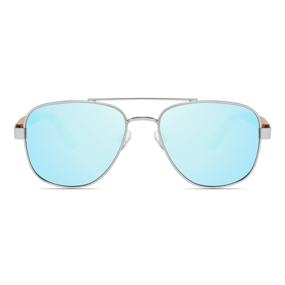 Fashion blue aviator store sunglasses