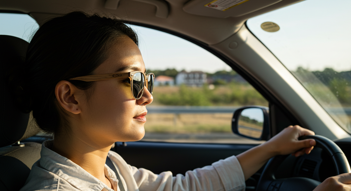 How polarized sunglasses for driving eliminate blinding road glare