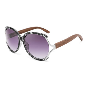 Audrey  Sunglasses with Walnut wood  Arms