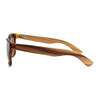 Daly Collection Zebra Wood Sunglasses with Brown Polarized Lens