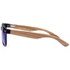 Daly Collection Zebra Wood Sunglasses with Green Polarized Lens