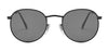 Lennon Collection Black Frame Sunglasses with Smoke polarized lens