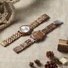 The Ash Collection (Walnut and Stainless Steel) White Dial Wood Watch
