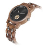 The Ash Collection (Walnut and Stainless Steel) Black Dial Wood Watch