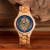The Shane Collection (Automatic Mechanical Zebra wood) Watch