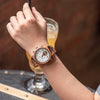 The Frankie Collection (Automatic Mechanical Zebra Wood Small Dial) Watch