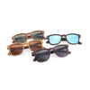 McLaren Collection Ebony Skateboard Wood Sunglasses with Blue Lens