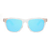 Daly Collection Beech Wood Sunglasses with Blue Mirror Polarized Lens