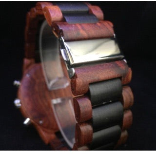 The Garrick Collection (Chronograph Red Sandalwood and Ebony Wood) Watch