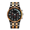 The Parker Collection (Chronograph Ebony Wood and Zebrawood) Watch