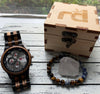 The Carlton Collection (Chronograph Ebony and Zebra Wood) Watch