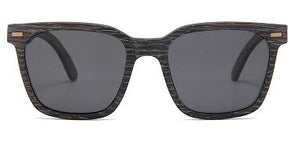 Keanu Vintage Hipsters Ebony & Maple Recycled Skateboard Wood Sunglasses