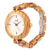 The Amber Collection (Ladies Zebra wood watch)